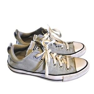 Converse All Star Womens Casual Shoes Size 9 Sneakers Gray Skateboard 570335F